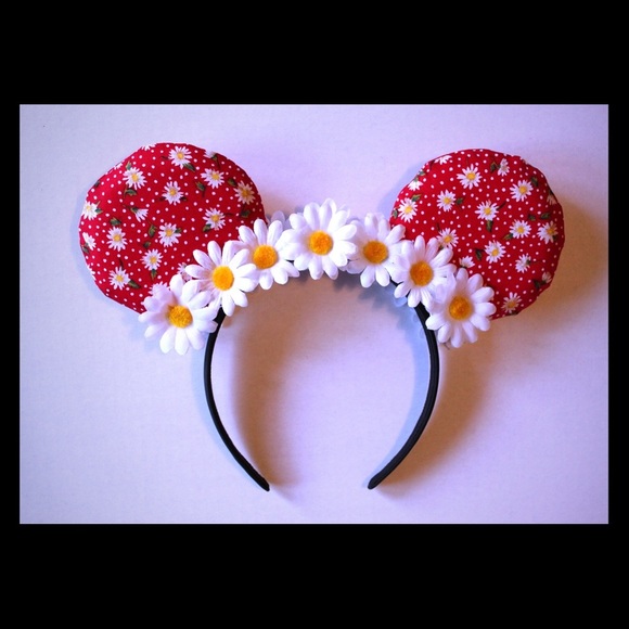 Floral Minnie ears - Picture 2 of 6